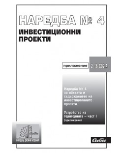 Наредба № 4 за обхвата и съдържанието на инвестиционните проекти